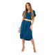 Women's navy blue dress with belt Amber 29508 - Dresses and tunics Women's navy blue dress with belt Amber 29508