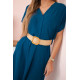 Women's navy blue dress with belt Amber 29508 - Dresses and tunics Women's navy blue dress with belt Amber 29508