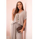 Women's grey set with necklace, blouse and trousers Lebelle 32696 - For women Women's grey set with necklace, blouse and trousers Lebelle 32696