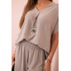 Women's grey set with necklace, blouse and trousers Lebelle 32696 - For women Women's grey set with necklace, blouse and trousers Lebelle 32696