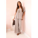 Women's grey set with necklace, blouse and trousers Lebelle 32696 - For women Women's grey set with necklace, blouse and trousers Lebelle 32696