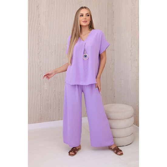 Moteriška violetinės spalvos komplektas Lebelle 29333 - Moterims Moteriška violetinės spalvos komplektas Lebelle 29333