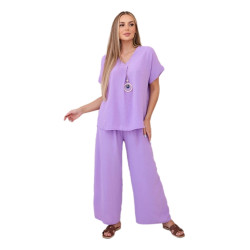 Moteriška violetinės spalvos komplektas Lebelle Moteriška violetinės spalvos komplektas Lebelle