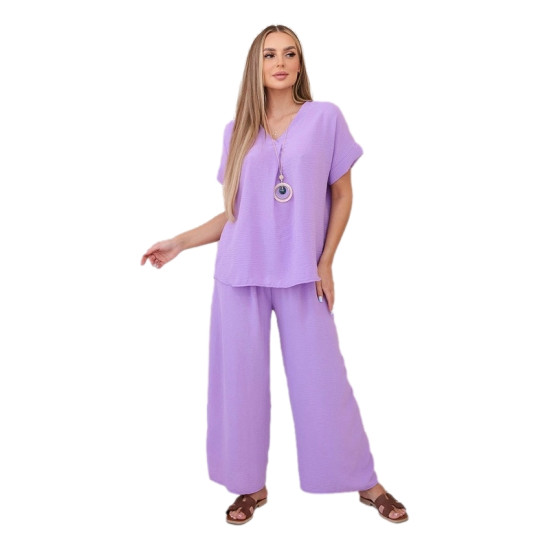 Moteriška violetinės spalvos komplektas Lebelle 29333 - Moterims Moteriška violetinės spalvos komplektas Lebelle 29333