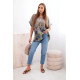 Women's grey shirt with flowers Limon 32100 - For women Women's grey shirt with flowers Limon 32100