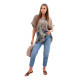 Women's grey shirt with flowers Limon 32100 - For women Women's grey shirt with flowers Limon 32100