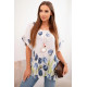 Women's white shirt with flowers Limon 32061 - For women Women's white shirt with flowers Limon 32061