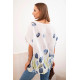 Women's white shirt with flowers Limon 32061 - For women Women's white shirt with flowers Limon 32061