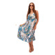 Women's light blue strapless dress Shine 32683 - Dresses and tunics Women's light blue strapless dress Shine 32683