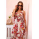 Women's red dress with shoulder straps Shine 32685 - Dresses and tunics Women's red dress with shoulder straps Shine 32685