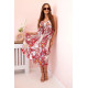 Women's red dress with shoulder straps Shine 32685 - Dresses and tunics Women's red dress with shoulder straps Shine 32685