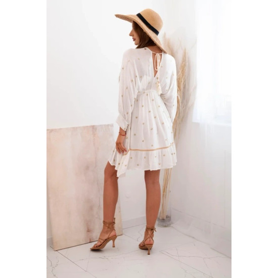 Women's white dress with embroidery Palace 32649 - For women Women's white dress with embroidery Palace 32649