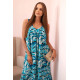 Women's light blue dress with shoulder straps Colby 32668 - Dresses and tunics Women's light blue dress with shoulder straps Colby 32668