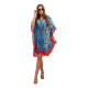 Women's blue beach dress with neckline Beach 32634 - For women Women's blue beach dress with neckline Beach 32634