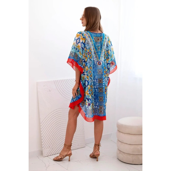 Women's blue beach dress with neckline Beach 32634 - For women Women's blue beach dress with neckline Beach 32634
