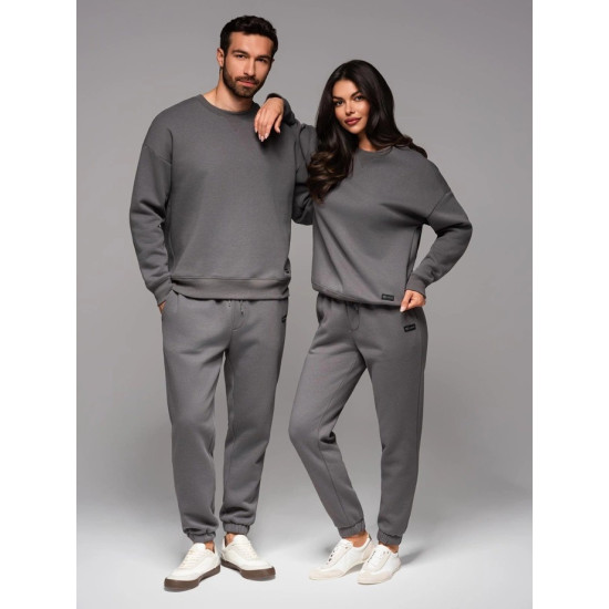 Unisex casual dark grey trousers Argan V18 OU-PSBC-0100 - Trousers Unisex casual dark grey trousers Argan V18 OU-PSBC-0100