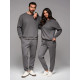 Unisex casual dark grey trousers Argan V18 OU-PSBC-0100 - Trousers Unisex casual dark grey trousers Argan V18 OU-PSBC-0100