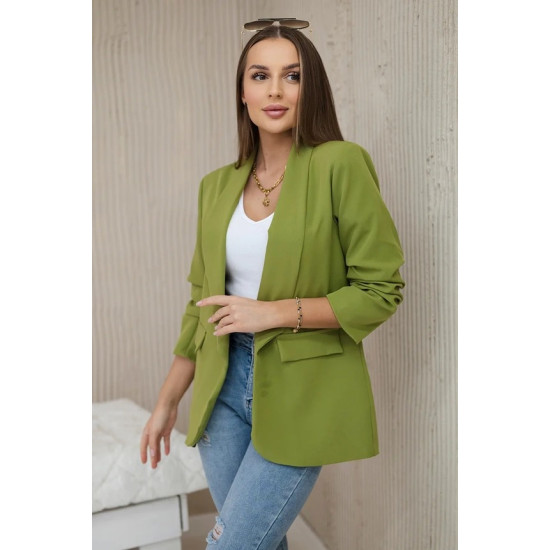 Moteriškas žalias švarkas Florita 24258 - Moterims Moteriškas žalias švarkas Florita 24258