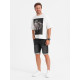 Men's black denim shorts Ragat V3 OM-SRDS-0164 - Shorts | Bridges Men's black denim shorts Ragat V3 OM-SRDS-0164