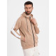 Brązowy sweter męski Dan V4 OM-SSZP-0210 - Swetry męskie| Swetry online Brązowy sweter męski Dan V4 OM-SSZP-0210