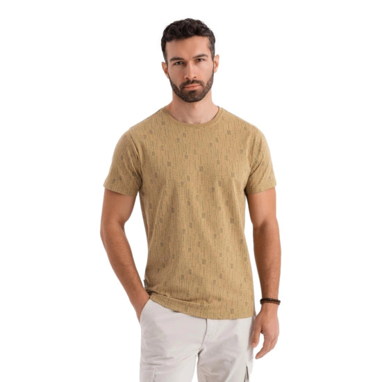 Vyriški rusvos spalvos marškinėliai Authentic V3 OM-TSFP-0225