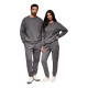 Unisex laisvalaikio kostiumas pilkos spalvos Couple V18 Z109 - Moterims Unisex laisvalaikio kostiumas pilkos spalvos Couple V18 Z109