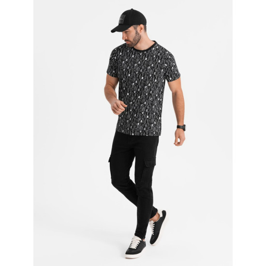 Vyriški juodos spalvos marškinėliai Authentic V2 OM-TSFP-0225