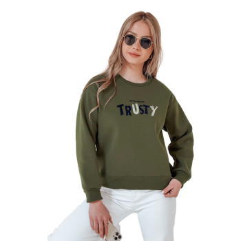 Женский джемпер цвета хаки Trusty