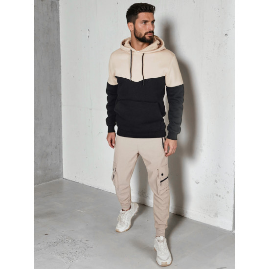 Men's beige jumper Race BX5880 - Jumpers Men's beige jumper Race BX5880