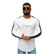 White men's blouse Pero O/D7197 - Men's Sweaters| Sweaters online White men's blouse Pero O/D7197