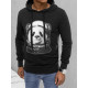 Czarny sweter męski Panda BX5130 - Swetry męskie| Swetry online Czarny sweter męski Panda BX5130