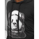 Czarny sweter męski Panda BX5130 - Swetry męskie| Swetry online Czarny sweter męski Panda BX5130