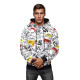 Men's white hooded jumper JS/8B1251/1 - Men's Sweaters| Sweaters online Men's white hooded jumper JS/8B1251/1