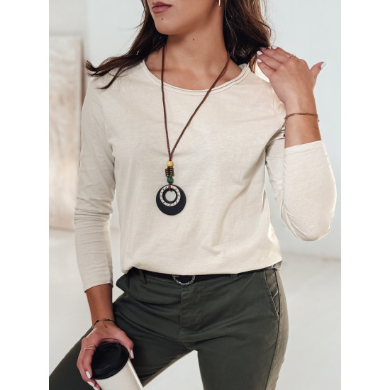 Moteriška rusva palaidinė su pakabuku Minimoda RY2680 - Moterims Moteriška rusva palaidinė su pakabuku Minimoda RY2680