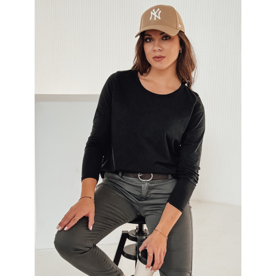 Women's black blouse with pendant Minimoda RY2678 - For women Women's black blouse with pendant Minimoda RY2678