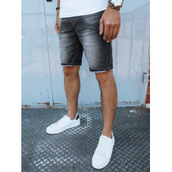 Vyriški tamsiai pilkos spalvos trumpi džinsiniai šortai Džin