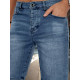 Men's blue short denim shorts Gin SX2489 - For men Men's blue short denim shorts Gin SX2489