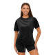 Women's velour black set Stel JS/35C1616/3 - For women Women's velour black set Stel JS/35C1616/3
