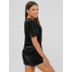 Women's velour black set Stel JS/35C1616/3 - For women Women's velour black set Stel JS/35C1616/3