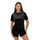 Women's black velour set Mona JS/35C1717/3 - For women Women's black velour set Mona JS/35C1717/3