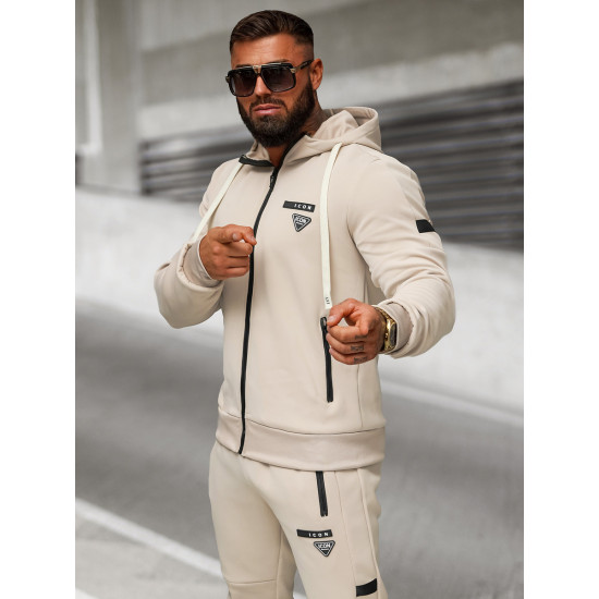 Men's brown tracksuit set Icon O/LN11760 - For men Men's brown tracksuit set Icon O/LN11760