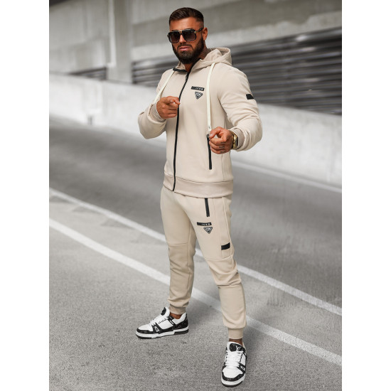 Men's brown tracksuit set Icon O/LN11760 - For men Men's brown tracksuit set Icon O/LN11760