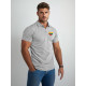 Men's light grey polo shirt Heart JS/8T80 - T-shirt Men's light grey polo shirt Heart JS/8T80