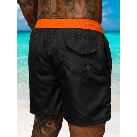 Men's shorts black/orange Renald JS/17K561/6 - Shorts | Bridges Men's shorts black/orange Renald JS/17K561/6