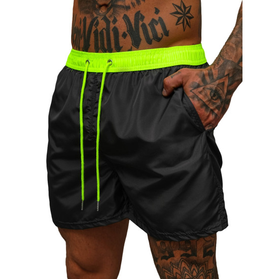 Men's shorts black/green Renald JS/17K561/5 - Shorts | Bridges Men's shorts black/green Renald JS/17K561/5