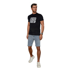 Vyriški šviesiai mėlyni džinsiniai šortai Jack Vyriški šviesiai mėlyni džinsiniai šortai Jack
