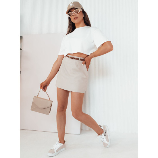 Women's beige mini skirt Daniz CY0443 - For women Women's beige mini skirt Daniz CY0443