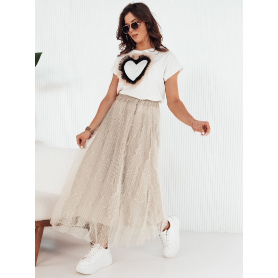 Women's brownish tulle skirt Fliss CY0424 - For women Women's brownish tulle skirt Fliss CY0424