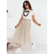 Women's brownish tulle skirt Fliss CY0424 - For women Women's brownish tulle skirt Fliss CY0424