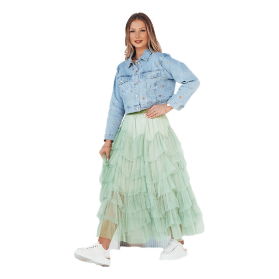 Women's mint-coloured tulle skirt Milani CY0430 - For women Women's mint-coloured tulle skirt Milani CY0430